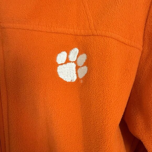 Columbia Clemson Tigers Orange Full Zip Fleece Women’s Medium - Picture 4 of 10
